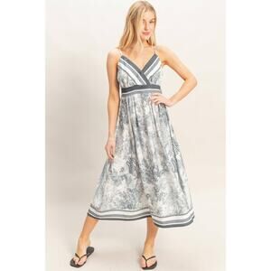 Vienna Toile Print Midi Dress